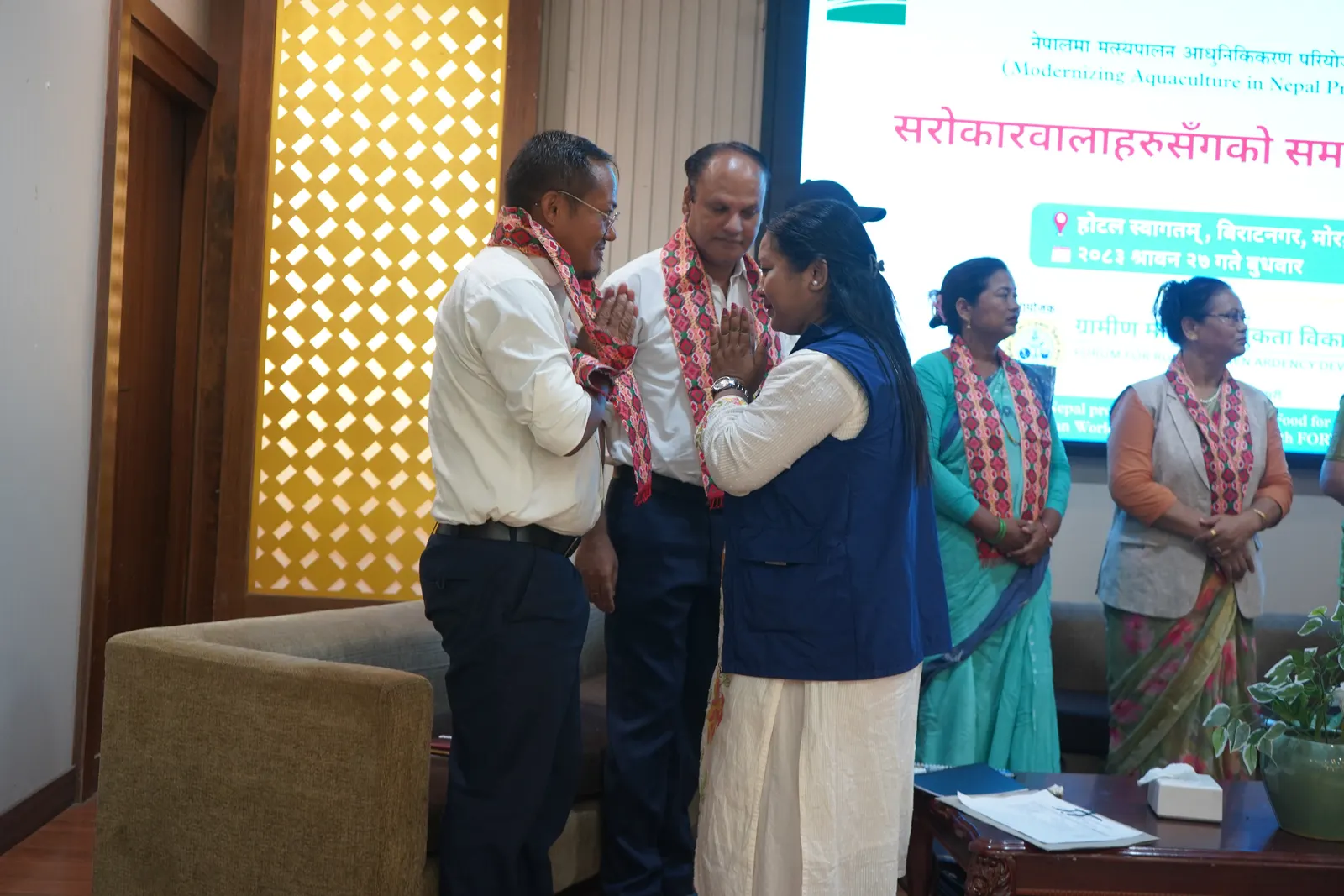 A stakeholder coordination meeting under the Modernizing Aquaculture in Nepal Project was successfully conducted. 6