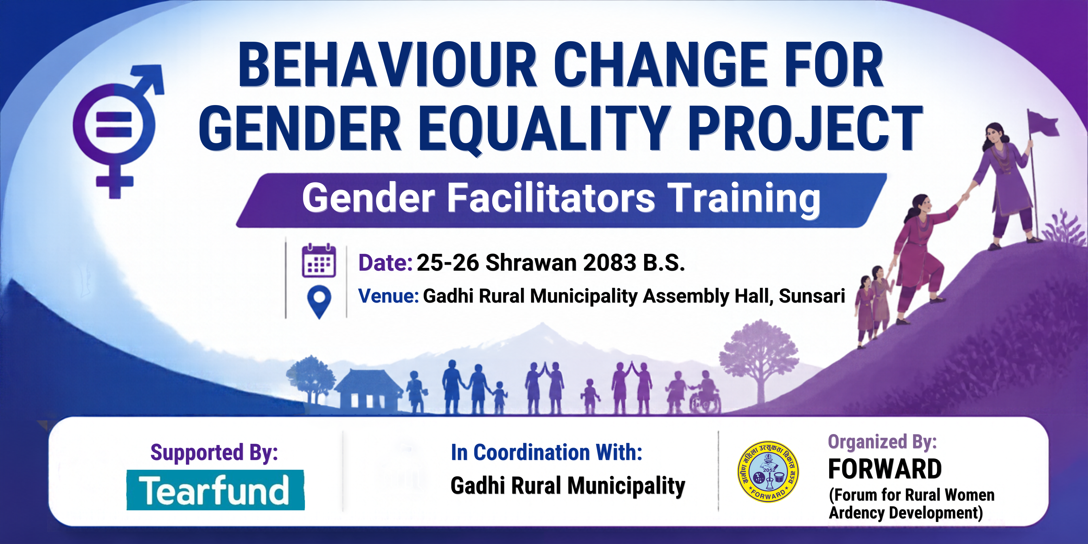 Gender Facilitators Training under the Behaviour Change for Gender Equality Project