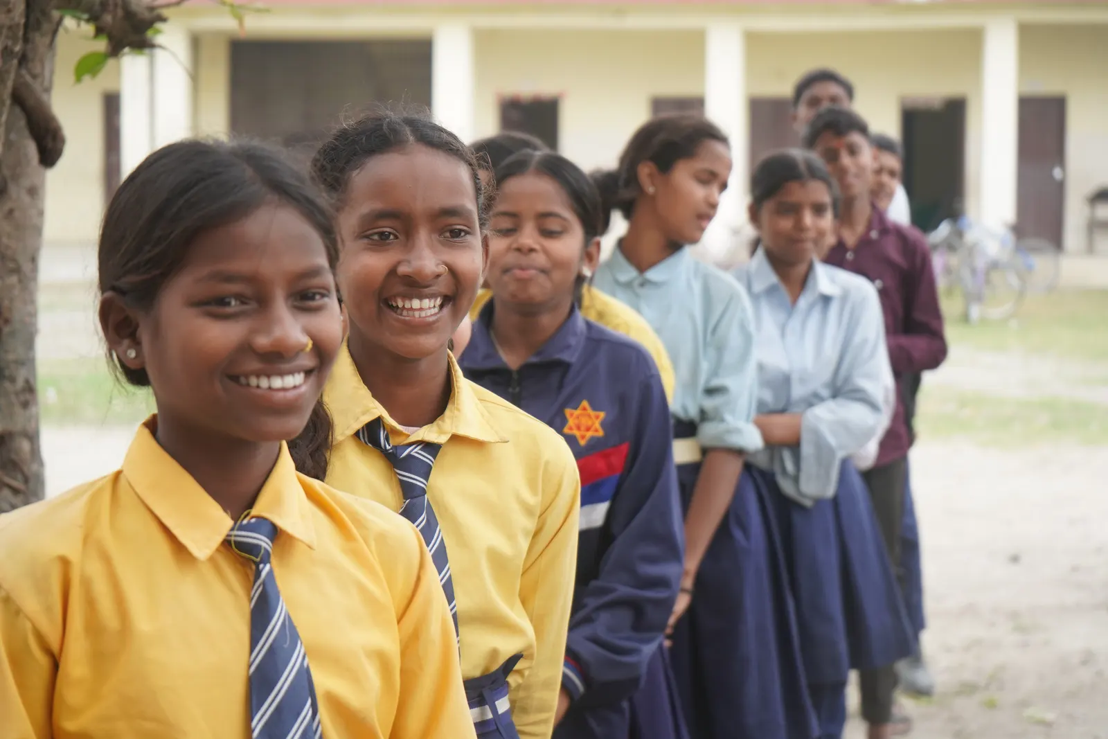 The Forum for Rural Women Ardency Development (FORWARD), in collaboration with the China Foundation and New Light Foundation, distributed school bags, stationery, colouring materials, and hygiene kits to students. 1