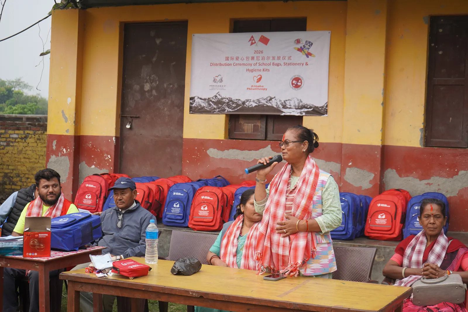 The Forum for Rural Women Ardency Development (FORWARD), in collaboration with the China Foundation and New Light Foundation, distributed school bags, stationery, colouring materials, and hygiene kits to students. 4