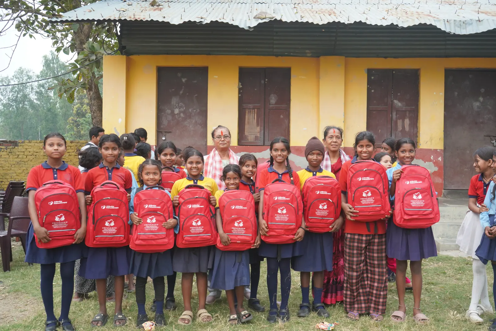 The Forum for Rural Women Ardency Development (FORWARD), in collaboration with the China Foundation and New Light Foundation, distributed school bags, stationery, colouring materials, and hygiene kits to students. 8