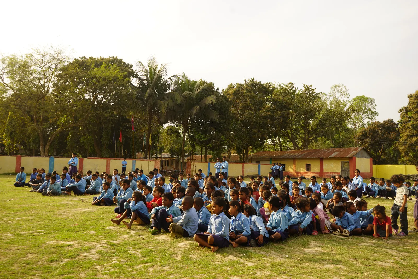 The Forum for Rural Women Ardency Development (FORWARD), in collaboration with the China Foundation and New Light Foundation, distributed school bags, stationery, colouring materials, and hygiene kits to students. 14