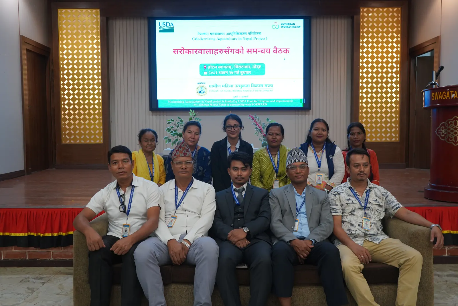 A stakeholder coordination meeting under the Modernizing Aquaculture in Nepal Project was successfully conducted. 40